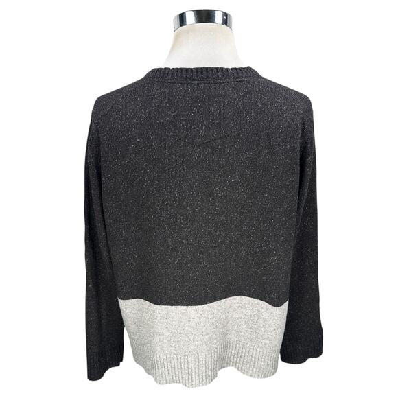 Robert Graham Vostok Sweater Men’s XL Gray Multicolor Confetti Knit Silk Wool - Picture 5 of 11